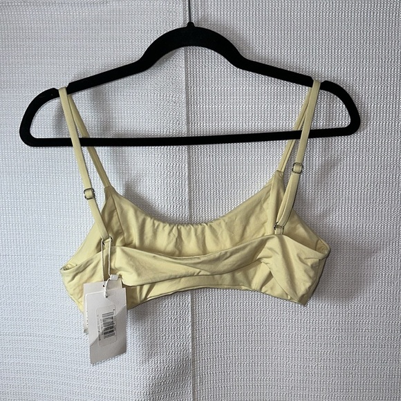 NWT DIPPIN' DAISY'S Eco Pale Yellow Redondo Bralette Bikini Top Womens Medium - Picture 4 of 5